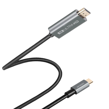 Argom 1.8m/6ft 4K 30Hz Cable Type-C To HDMI Nylon Braided Cable (ARG-CB-0091)